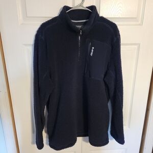 HI-TEC Thermo Fleece Navy 1/4 Zip Athletic Outdoor Pullover Mens Size XXL NWOT